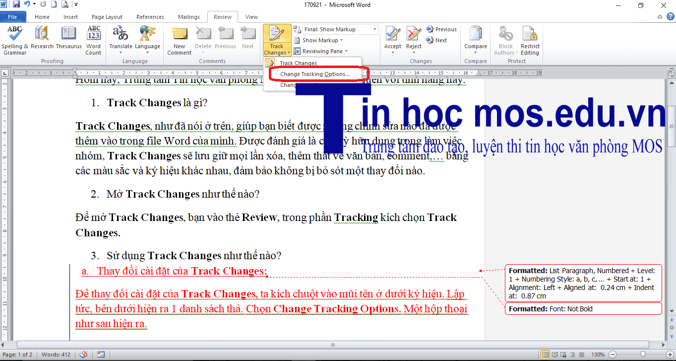 su dung track changes trong word